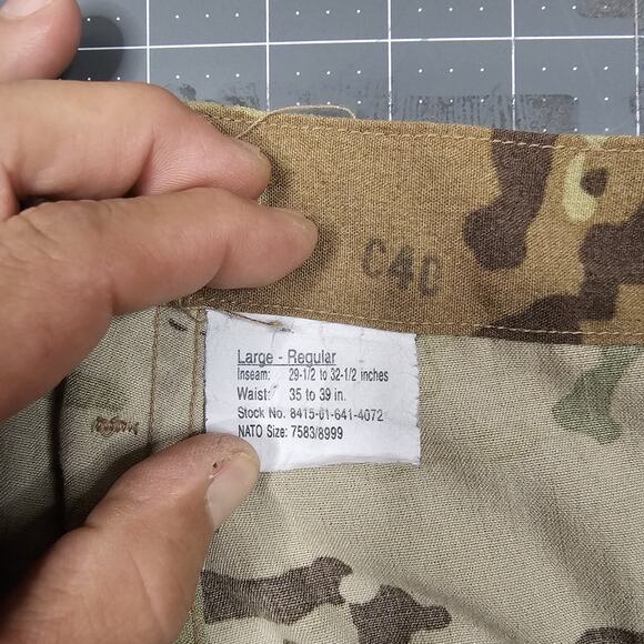 Combat Aircrew Trousers Pants 38x32 Large Regular OCP Multicam Class 2 Pilot - Picture 6 of 16